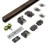 Puerta corredera de panel estilo japonés 63% de descuento Polea Puerta corredera de baño Silenciosa Pista plegable Juego completo de accesorios de ferretería
