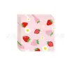 Novo Desenho Animado Fruta Morango Festa de Aniversário Infantil Decoração Suprimentos Conjunto Prato de Papel Toalha Mesa de Festa Talheres