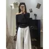 Llegó. Suéter de punto para mujer de otoño e invierno, de alta gama, casual, suave y cómodo, entallado en la cintura, adelgazante, top interior