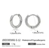 Pendientes de Acero de Titanio Europeos y Americanos Wanxing, Lujo Accesible y Pendientes de Acero Inoxidable de Gama Alta para Mujer, Joyería Transfronteriza que No se Desvanece, Diseño de Nicho