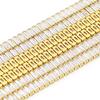 Fabricante de Cadena Rectangular de Circonita Cadena Tenis con Diamantes y Gemas Incrustados en Cobre, Cadena de Joyería y Moda, Cadena de Diamantes