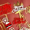 Copyright Ins Wind Feliz Natal Decoração de Bolo em Acrílico Suprimentos para Torta de Natal Plugin de Bolo Bolo de Natal