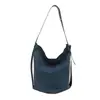 Bolsa Saco Casual Estilo Preguiçoso Nova Moda Coreana Simples para o Dia a Dia Bolsa de Ombro Design de Nicho Bolsa Transversal Artística