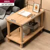 Prateleira de Armazenamento de Mesa de Cabeceira Pequena Madeira Maciça Casa de Aluguel Moderna Simples Casa Quarto Simples Extremamente Estreita Mesa de Cabeceira