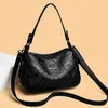 Bolso bandolera retro estampado de moda al por mayor para mujer, bolso de hombro de nuevo estilo para mujeres de mediana edad, monedero para teléfono y monedas, bolso de mamá, moderno