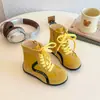 Zapatos Infantiles Estilo Coreano 2026 Otoño/Invierno Botas Casuales de Caña Alta para Niños Niñas Niños Medianos y Grandes Estilo Casual Botas Individuales Botas para Niños