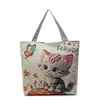 Nova Bolsa de Ombro com Estampa de Cachorro de Desenho Animado Grande Capacidade Coração de Menina Estudante Comutador Tela Fofa Tendência Bolsa Feminina