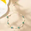 Bestseller transfronterizo Collar bohemio de conchas, joyería de cadena para clavícula multicapa estilo vacación de verano en la playa al por mayor