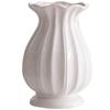 Shumen Blanco Nórdico Boca Grande Simple Cerámica Decorativo Jarrón para Flores Secas Flores Acuáticas Sala de Estar Arreglos Florales Decoración de Escritorio