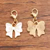 Accesorios de joyería de aleación multicolor y multiestilo, dijes colgantes de esmalte dorado KC, colgantes de flor, corazón, pentagrama y chile