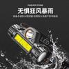 Lanterna de Cabeça Transfronteiriça Mini USB Luz Forte Carregamento Lanterna de Cabeça com Ímã COB Fonte de Luz Dupla Outdoor Pesca Sensor