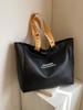 Bolsa Grande Transfronteiriça Estilosa Atmosfera Fashion Casual Senso de Alto Padrão Bolsa Tote de Grande Capacidade Portátil de Ombro Bolsa para Estudante Tendência