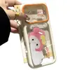 Funda de doble soporte temática de gatos se transforma instantáneamente en un iPhone 17 Pro Max, adecuada para iPhone 16, funda transparente cielo estrellado de dopamina