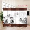 Parede Divisória de Tela para Sala de Estar, Decoração Retrô em Estilo Chinês, Adequada para Hotéis, Restaurantes, Escritórios e Salas de Chá, Divisória Dobrável Móvel