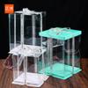 Caja cuadrada transparente para tartas de cumpleaños de doble capa, de 4, 6 y 8 pulgadas de alto, ideal para postres y repostería.