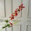 Flores Artificiais de Larkspur com 2 Pontas para Casamento Decoração de Banquete de Noivado Arranjo Floral Arranjo de Flores Jacinto Flores Falsas Flores Artificiais