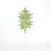 Simulación de hoja de polvo dorado de Navidad, decoración navideña, manualidades, accesorios de plástico, purpurina, árbol de Navidad hueco, corona, anillo de ratán