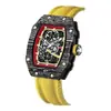 Venta Caliente Transfronteriza Correa de Nailon en Forma de Barril Ultradelgada Reloj para Hombre de Moda Reloj de Cuarzo Marca Reloj para Hombre Nuevo Modelo