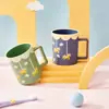 Taza para Enjuague Bucal de Carrusel Regalo de Cumpleaños Taza para Pareja del Hogar Dibujos Animados de Alto Valor y Gama Alta Taza para Enjuague Bucal en Stock