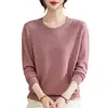 Camiseta de manga larga de otoño para mujer de mediana edad, suéter fino para primavera y otoño, top elegante para mujeres de mediana edad y mayores