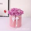 Flor de jabón Ramo de rosas Cubo Abrazo Ramo Cubo DIY Regalo del Día de San Valentín Chino Ramo de flor de jabón Flores hechas a mano