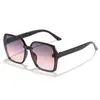 Gafas de sol cuadradas grandes estilo coreano de Raine con lentes de PC que hacen que la cara se vea más pequeña, un imprescindible para atuendos a la moda.