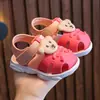 Sandalias Infantiles Verano Niños Pequeños Punta Abierta Zapatos para Caminar Suela Suave Antideslizantes Plástico Niñas Bebé Sandalias para Bebé