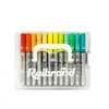 Marcador Acrílico Líquido Recto Punta Suave Apilable Caja con 48 Colores Lavable Pincel de Graffiti para Estudiantes y Niños