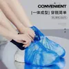 Cobre-sapatos de chuva descartáveis para adultos e crianças, impermeável de cano alto, antiderrapante, espessado, resistente ao desgaste, transparente, cobre-pés de plástico longos