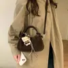Bolso de Mano Retro Simple de Gama Alta Bolso de Hombro Versátil de Moda Otoño e Invierno Bolso Cruzado de Nicho para Viajes Diarios para Mujeres