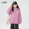 Chamarra con Capucha Nueva de Invierno para Niñas Little Fitter, Prenda Ligera para Exteriores para Niños Mayores