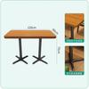 Silla de ratán para restaurante de comida ligera, restaurante de temática comercial, restaurante de té, restaurante occidental, silla de comedor, mesa y silla de madera maciza combinadas