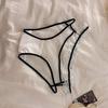 Pure Desire Code ~ Panties sin costuras con borde de encaje Malla Sexy Cintura baja Entrepierna de algodón puro Calzoncillos tipo hipster con trasero abullonado para mujer
