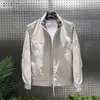 Moda Juvenil Tendência Japonesa Patchwork Xadrez Gola Alta Design de Estilo Maduro Sentido de Design Jaqueta Cardigan de Manga Longa à Prova de Vento para Exterior