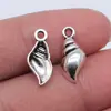 16X17mm 0,4g Prata Antiga Acessórios de Joias para Exportação Atacado Pingente de Animal Marinho Concha