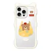 Bolso Bandolera de Oso Lindo Orejas de Gato Lindas para iPhone15Promax Huawei Apple 14Pro Funda para Teléfono Móvil Estilo Nuevo