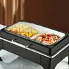 Fogão de Buffet Espessado em Aço Inoxidável Hotel Aquecimento Elétrico Fogão de Aquecimento Hidráulico Comercial Bain-marie Mesa Aquecida Elétrica