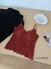 Sexy camisola de encaje para mujer, chaleco cálido ajustado con copas en el pecho, camiseta base de una pieza con espalda descubierta de invierno para usar por dentro o por fuera