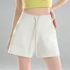 Pantalones cortos deportivos holgados transpirables de modal, de cintura alta adelgazantes, de verano para yoga, de tres puntos, para fitness, para niñas, para correr, casuales