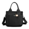 Bolsa de Mano de Tela para Compras de Comercio Exterior Estilo Japonés para Mujer, Bolso Nuevo de Color Sólido para Hombro Cruzado, Bolso para Mamá
