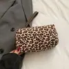 Bolsa Cosmética Portátil para Mujer 2026 Nueva Bolsa de Almacenamiento de Cosméticos de Gama Alta Gran Capacidad Viaje Lujo Estampado de Leopardo