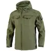 Jaqueta Softshell Tática Masculina Tamanho Europeu À Prova de Vento Impermeável Roupas de Montanhismo Outdoor Outerwear Espesso com Múltiplos Bolsos