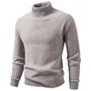 Suéter de cuello alto de invierno para hombre transfronterizo, una capa base cálida casual, moderna y versátil para hombres jóvenes