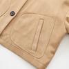 Comercio Exterior Transfronterizo Ropa Europea y Americana para Mujer Otoño 2025 Chaqueta Corta Decorada con Solapa de Gamuza y Bolsillo para Mujer M561292