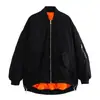 Stock Listo de Fábrica Comercio Exterior Ropa de Mujer al por Mayor 2025 Nuevo Holgado Estilo Americano Mono Chaqueta Chaqueta de Béisbol Abrigo Top