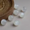 Pedras da Lua Brancas Naturais do Sri Lanka Contas Redondas Pulseira Duobao DIY Colar Contas de Cristal Pedras Brutas Feitas à Mão