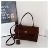 Bolsa de Hombro Cruzada de Ante Nuevo Retro para Comercio Exterior Transfronterizo Bolsa Tote de Gran Capacidad Portátil para el Brazo y para Viajar