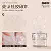 Nueva Placa de Estampado para Uñas Lavable con Diseños de Corazones y Flores, Placa de Estampado de Silicona de Alta Transparencia, Herramienta de Transferencia de Placa de Acero para Estampado Estilo Francés