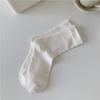 Meias Brancas de Felpa Meias Femininas de Meia Panturrilha Algodão Puro Ins Meias da Moda para Confinamento Meias Soltas de Algodão Puro Meias Sem Costura Estilo Japonês