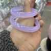 Pulseira de Ágata Púrpura Gelo Natural Cereja Rosa em Pó Jingle Rosa Vermelho em Pó Pulseira Mesmo Estilo Antigo Hanfu
